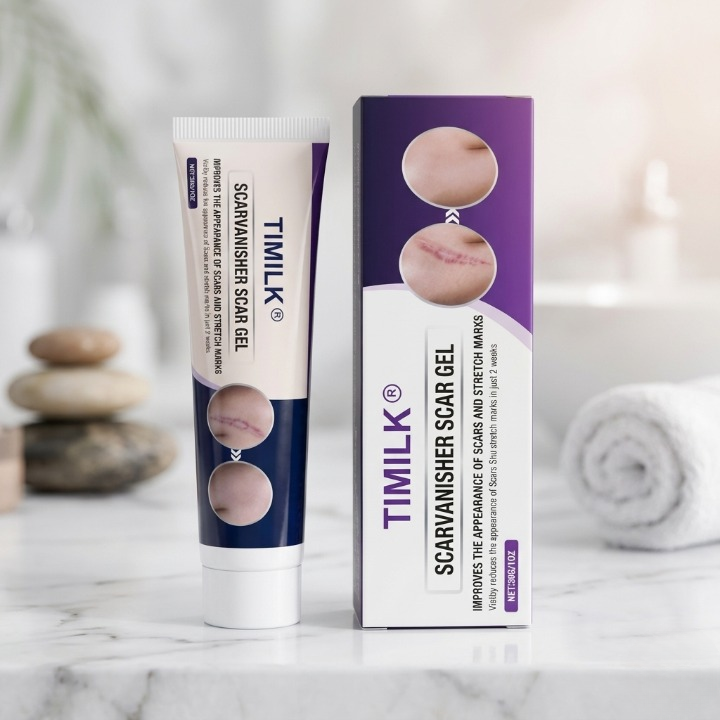 TIMILK Advanced Scarvanisher Gel | Fast-Acting Scar & Stretch Mark Reduction | 30g