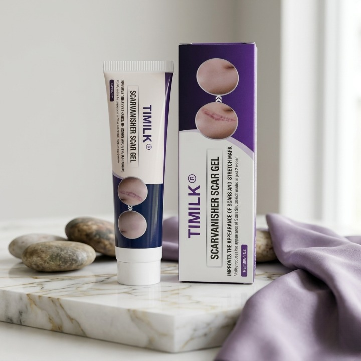 TIMILK Advanced Scarvanisher Gel | Fast-Acting Scar & Stretch Mark Reduction | 30g
