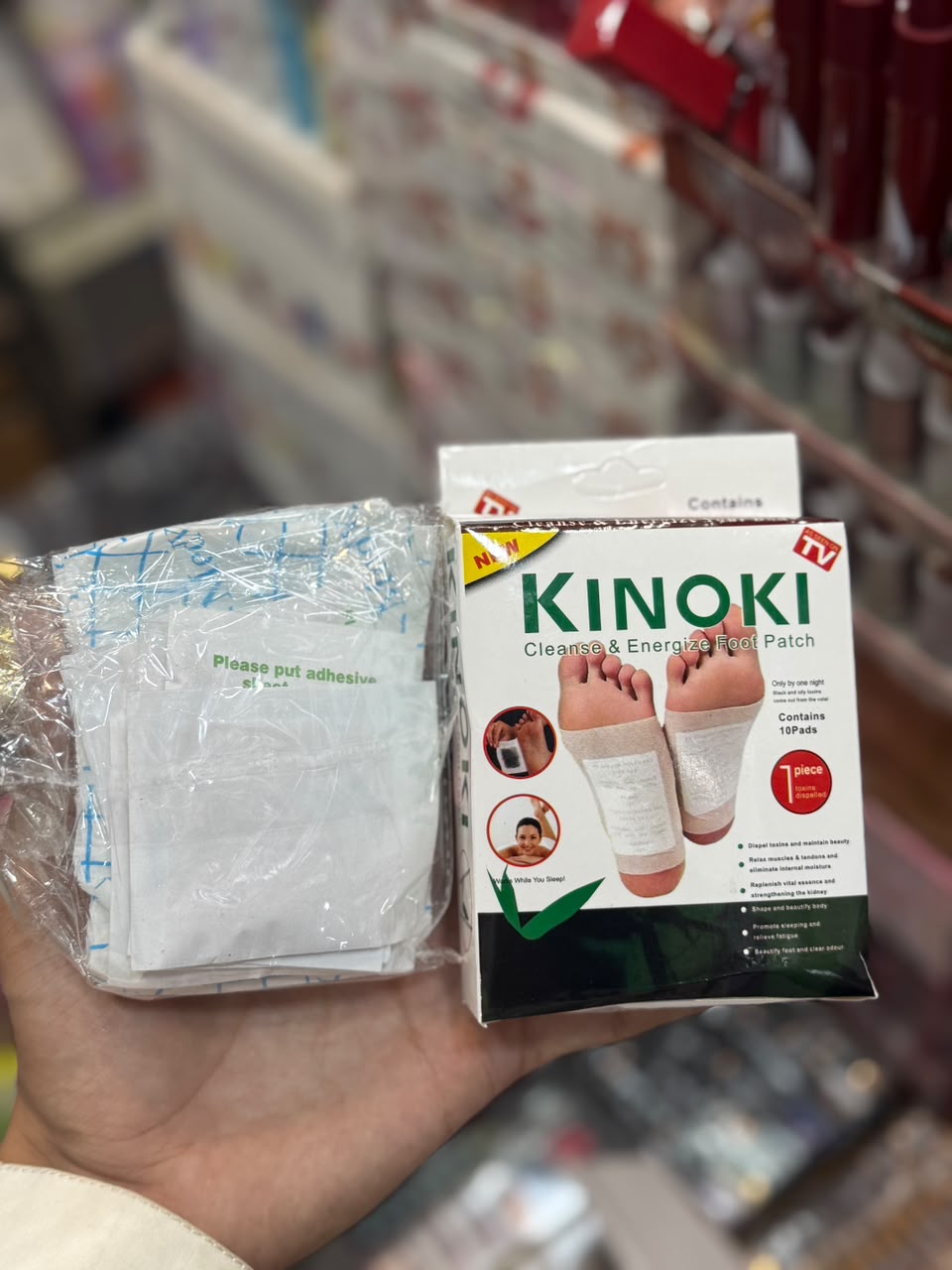 Kinoki Premium Natural Foot Patches (Pack of 10) | Bamboo Vinegar Detox Foot Pads for Overnight Foot Care